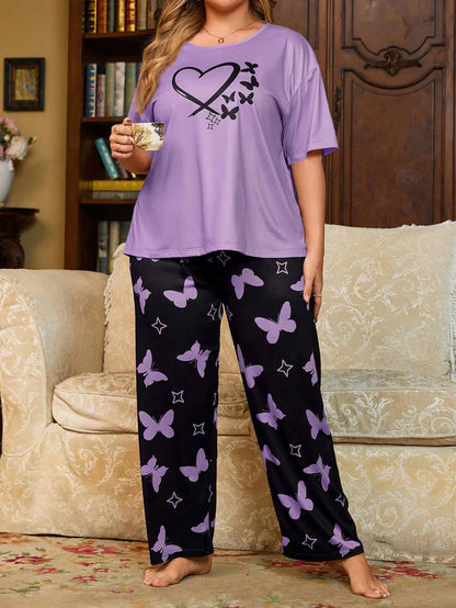 Printed Pajama Night Suit  Heart