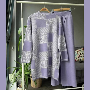 Lavender Patchwork Winter Track Suit..