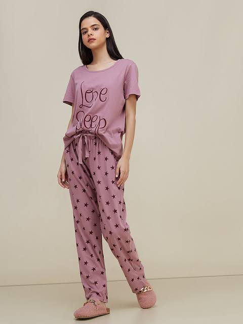 Love Sleep Printed Suit